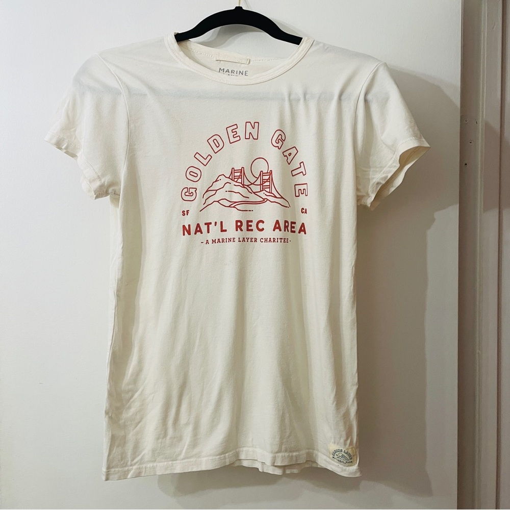 MARINE LAYER Golden Gate Tee white
